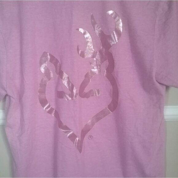 BROWNING Pink Hunting Tee Shirt Women's Size Medium - Picture 2 of 9